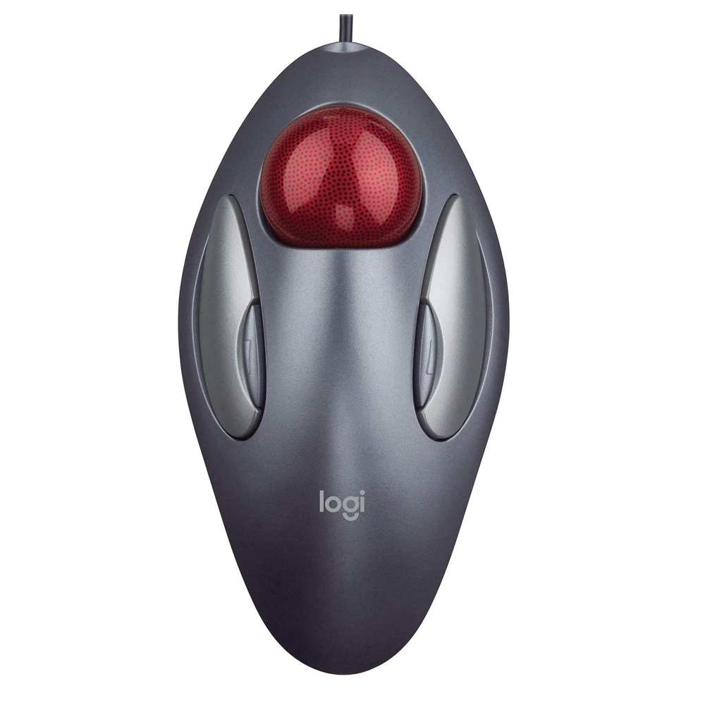 Mouse logitech trackman corded trackball gray watanimall