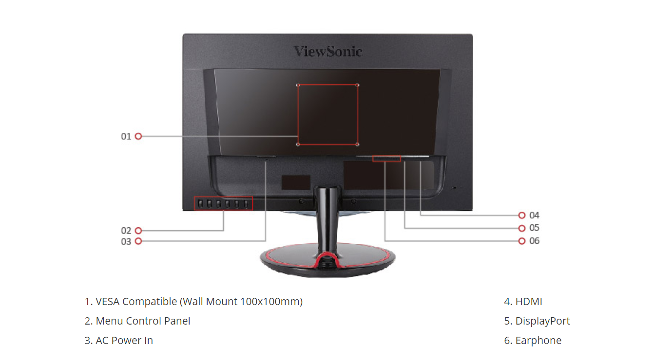 Настройка монитора viewsonic vx2458 mhd