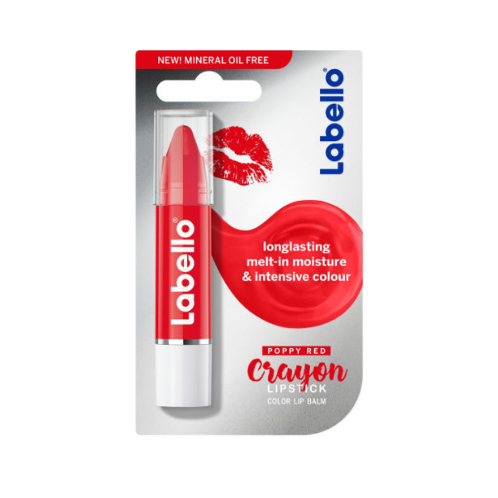 LABELLO LIP BALM CRAYON POPPY RED - watanimall
