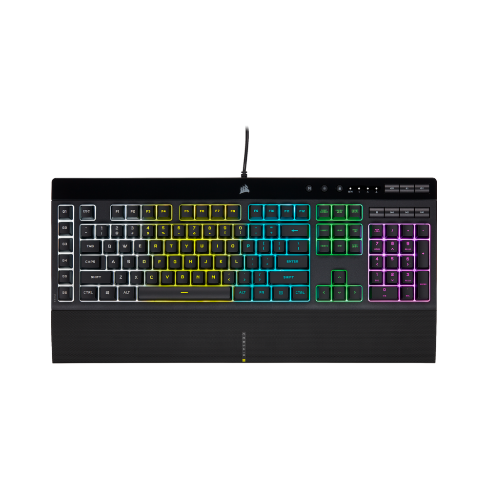 KEYBOARD CORSAIR K55 RGB PRO RUBBER GAMING watanimall