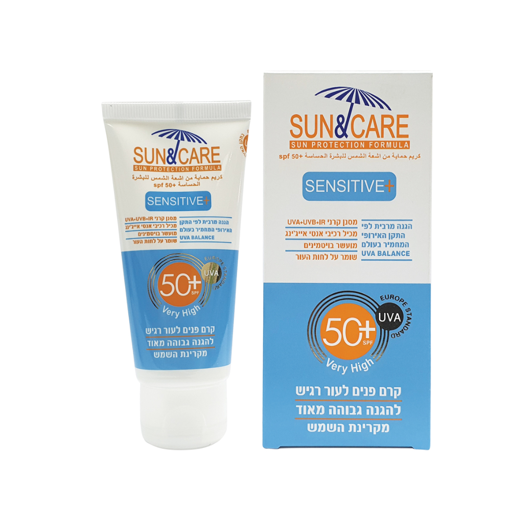 SUN & CARE SUN PROTECTION SENSITIVE+ 50SPF UVA CREAM 60ML watanimall