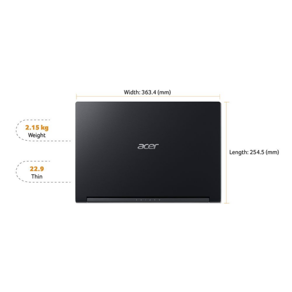 LAPTOP ACER ASPIRE 7 15.6" R5-5500U SSD512 RAM16 DOS GT1650 Acer Nh.qbfec.007 (2)