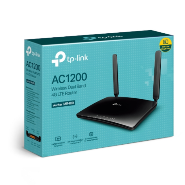 ROUTER TP-LINK AC1200 MR400 DUAL BAND WI-FI 4G LTE APAC