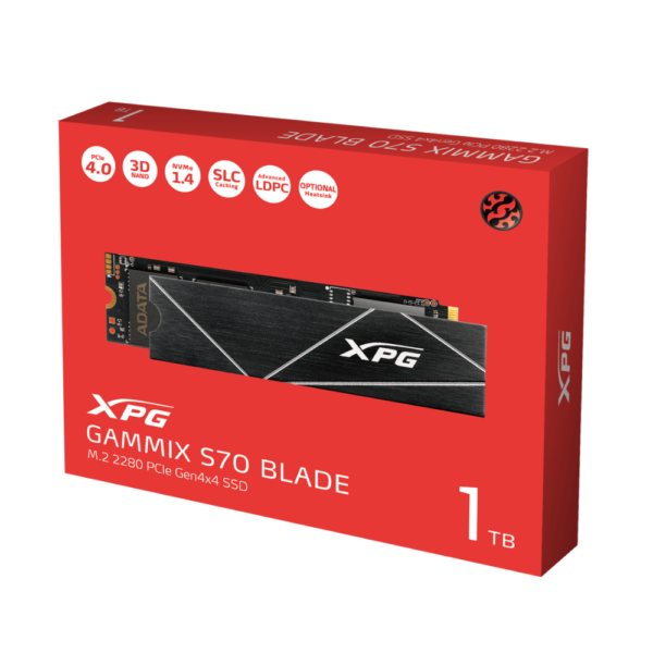 SSD ADATA XPG GAMMIX S70 BLADE 1TB M.2 2280 PCIE Gen4x4