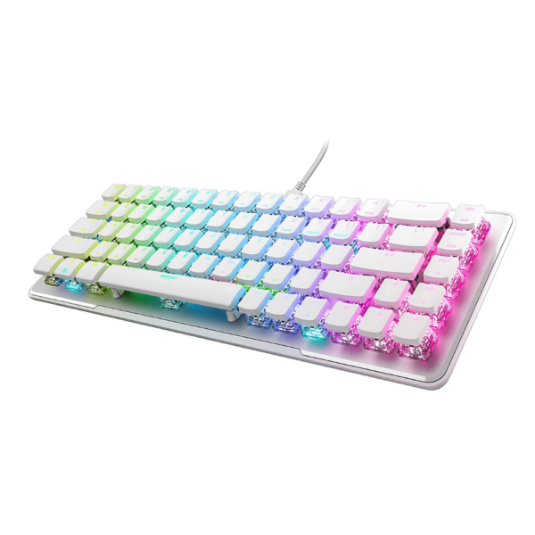 KEYBOARD ROCCAT VULCAN II MINI RGB 65% OPTICAL S-RED WHITE