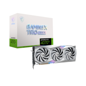 GPU MSI GEFORCE RTX 4070TI GAMING X TRIO WHITE 12GB
