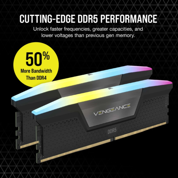 RAM CORSAIR VENGEANCE RGB 5600 2X16GB DDR5 BLACK