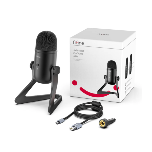 MICROPHONE FIFINE K678 USB STUDIO CONDENSER BLACK