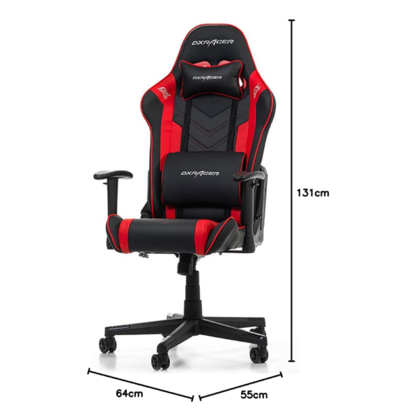 CHAIR DXRACER P132 GAMING BLACK RED