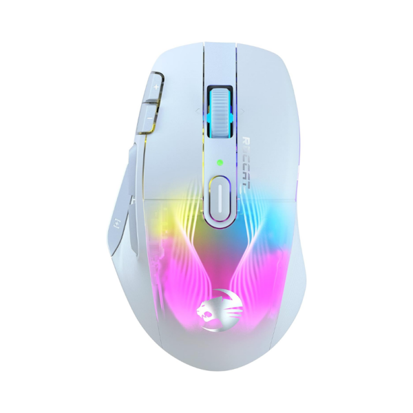 MOUSE ROCCAT KONE XP AIR BLACK WIRELESS WITH CH DOCK WHITE