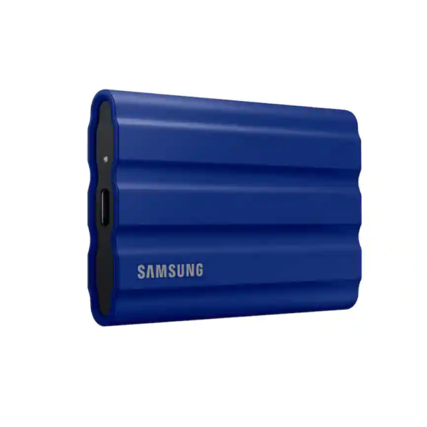 EXTERNAL PORTABLE SSD SAMSUNG T7 SHIELD 2TB USB3.2 BLUE