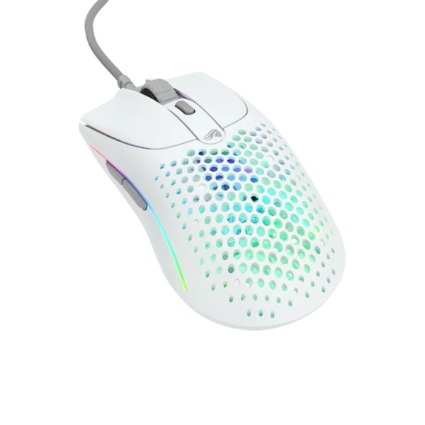 MOUSE GLORIOUS MODEL O 2 WIRED WHITE