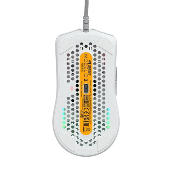 MOUSE GLORIOUS MODEL O 2 WIRED WHITE