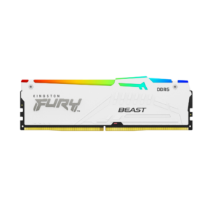 RAM KINGSTON FURY BEAST RGB DDR5 WHITE 6000 1X32GB CL36