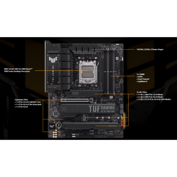 MB ASUS TUF X670E-PLUS GAMING AMD AM5