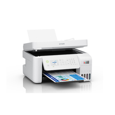 ESPSON ECOTANK L5296 COLOR 4 IN 1 WITH FAX WHITE