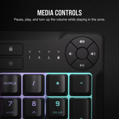 KEYBOARD CORSAIR K55 CORE RGB GAMING ENGLISH LAYOUT