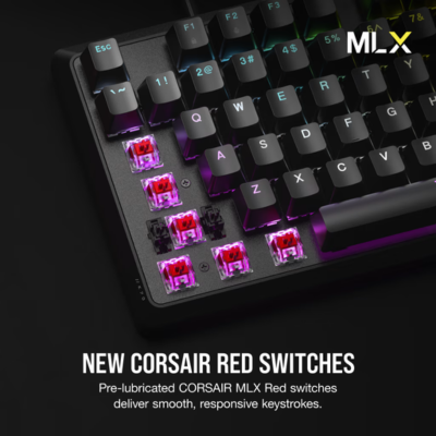 KEYBOARD CORSAIR K70 CORE RGB MECHANICAL MLX RED