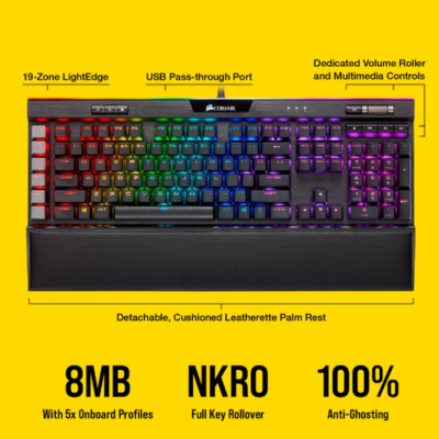 KEYBOARD CORSAIR K95 RGB PLATINUM XT CHERRY MX RGB