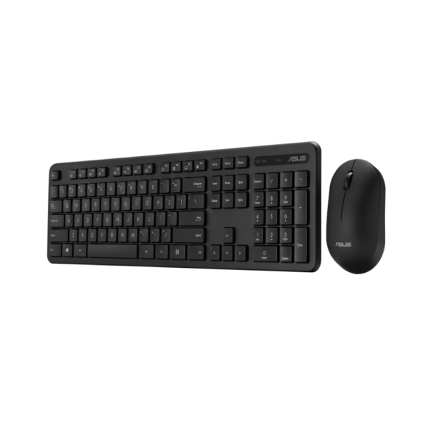 KB+M ASUS CW100 WIRELESS SLIM & SILENT BLACK HEB/ENG