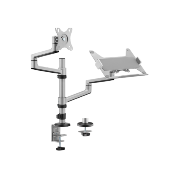 DESKTOP MONITOR ARM WITH LAPTOP TRAY LUMI 17"-23"