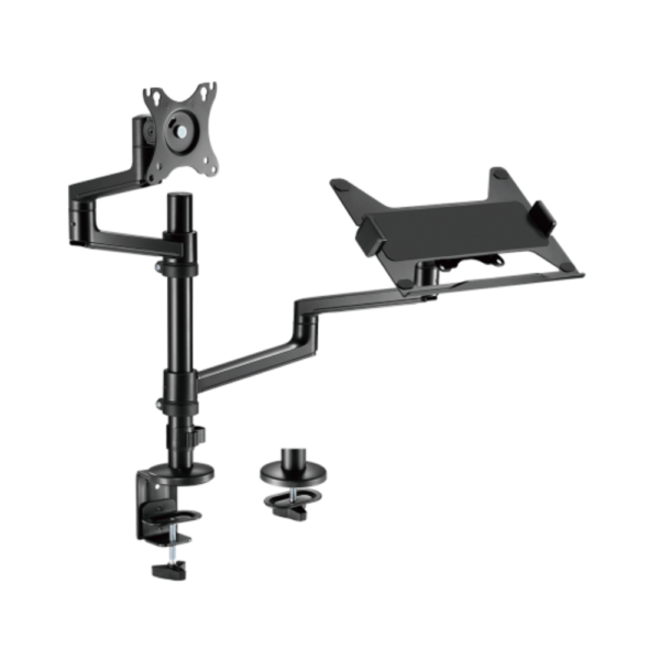 DESKTOP MONITOR ARM WITH LAPTOP TRAY LUMI 17"-23"