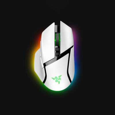 MOUSE RAZER BASILISK V3 PRO WHITE WIRELESS GAMING RGB