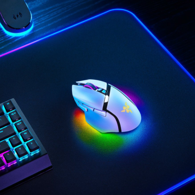 MOUSE RAZER BASILISK V3 PRO WHITE WIRELESS GAMING RGB