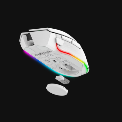 MOUSE RAZER BASILISK V3 PRO WHITE WIRELESS GAMING RGB