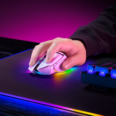 MOUSE RAZER BASILISK V3 PRO WHITE WIRELESS GAMING RGB