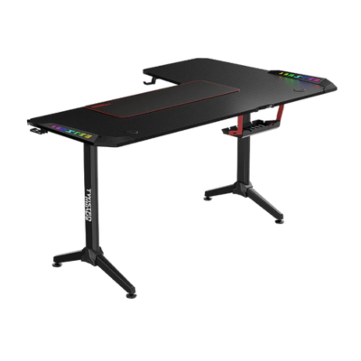 GAMING DESK TWISTED WARRIOR L RGB LEFT SHAPED BLACK