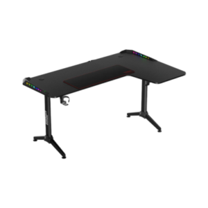 GAMING DESK TWISTED WARRIOR L RGB RIGHT SHAPED BLACK