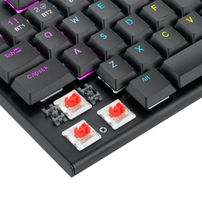 KEYBOARD REDRAGON HORUS K618 WIFI RGB MECH BT WIRED TRIMODE