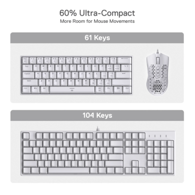 KEYBOARD REDRAGON DRAGONBORN WIRED MECH WHITE BROWM SW