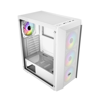 CASE FSP CMT218W GAMING ARGB TG MID TOWER WHITE