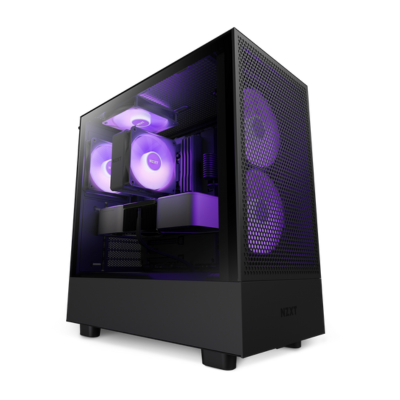 CASE NZXT H5 FLOW TG MID TOWER RGB BLACK