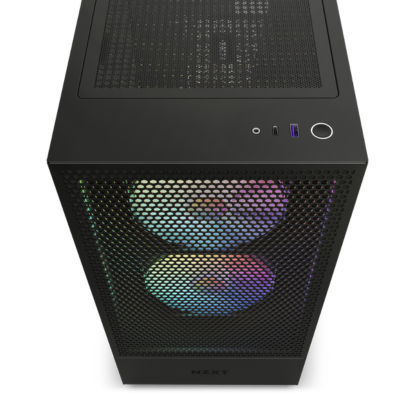 CASE NZXT H5 FLOW TG MID TOWER RGB BLACK