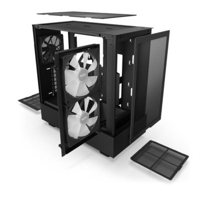 CASE NZXT H5 FLOW TG MID TOWER RGB BLACK