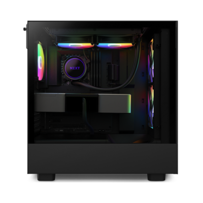 CASE NZXT H5 FLOW TG MID TOWER RGB BLACK