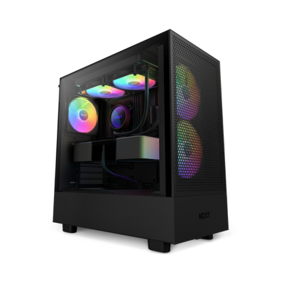 CASE NZXT H5 FLOW TG MID TOWER RGB BLACK