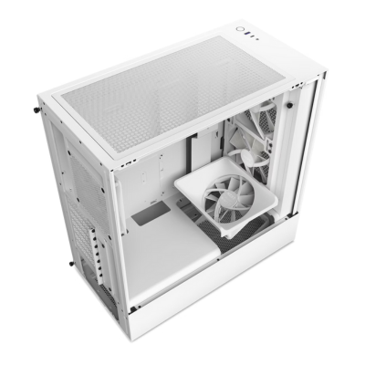 CASE NZXT H5 FLOW TG MID TOWER RGB WHITE