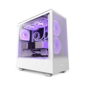 CASE NZXT H5 FLOW TG MID TOWER RGB WHITE