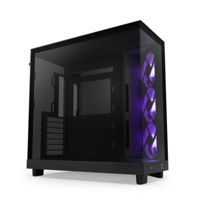 CASE NZXT H6 FLOW TG MID TOWER RGB BLACK