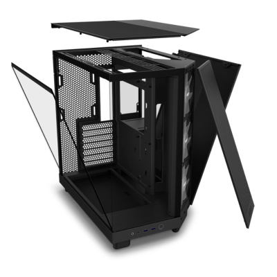 CASE NZXT H6 FLOW TG MID TOWER RGB BLACK