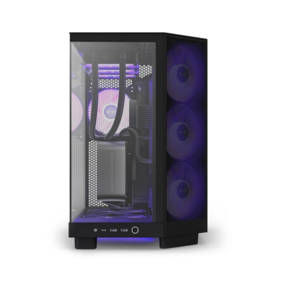 CASE NZXT H6 FLOW TG MID TOWER RGB BLACK