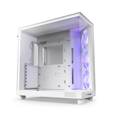 CASE NZXT H6 FLOW TG MID TOWER RGB WHITE