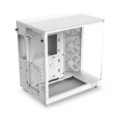 CASE NZXT H6 FLOW TG MID TOWER RGB WHITE