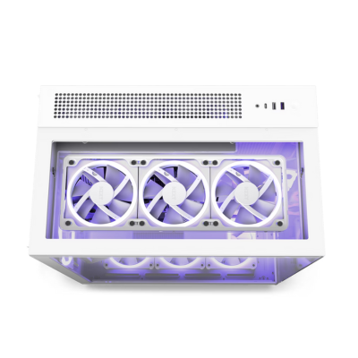 CASE NZXT H9 ELITE TG MID TOWER WHITE