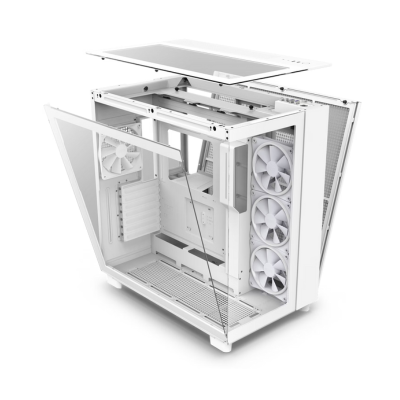 CASE NZXT H9 ELITE TG MID TOWER WHITE