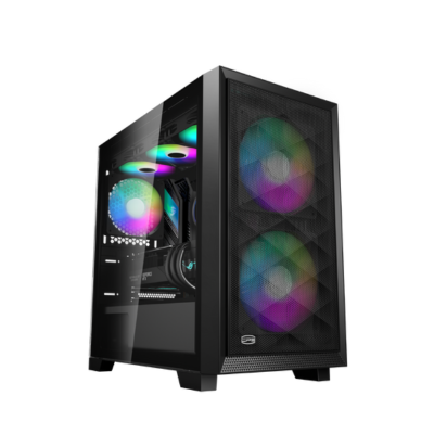 CASE PCCOOLER C3D310 AIRFLOW ARGB TG M-ATX BLACK